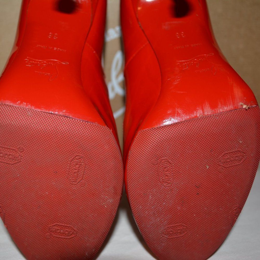 𝅺CHRISTIAN Louboutin Red Fifille 100 Patent Calf - Picture 15 of 16